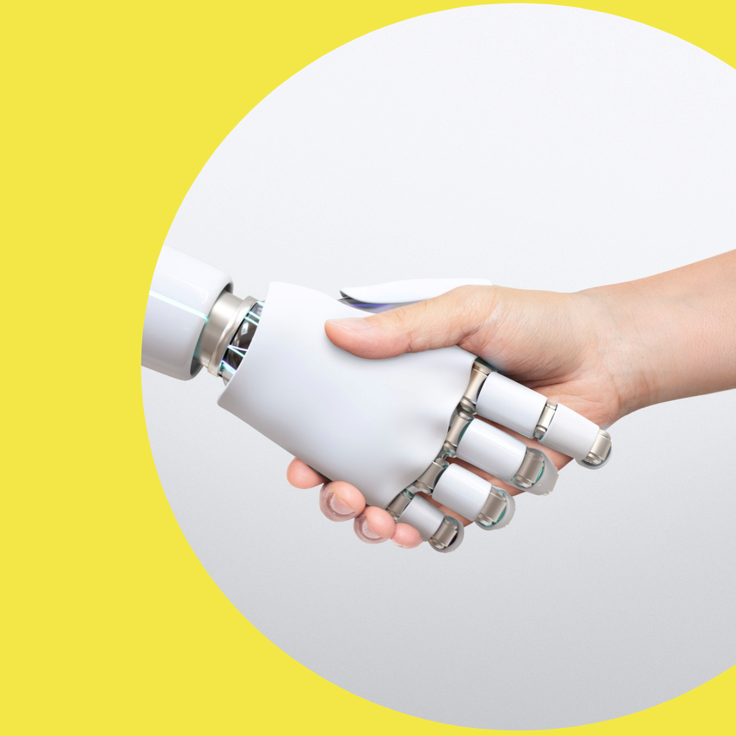 creatividad semicircular de color amarillo en la que destaca una imagen relacionada con el Premio Inteligencia Artificial Aplicada al Bien Común